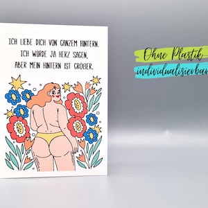 Lustige Karte Freund Freundin Ehemann Ehefrau Verlobter Verlobte Geburtstag Jahrestag Hochzeitstag Valentinstag