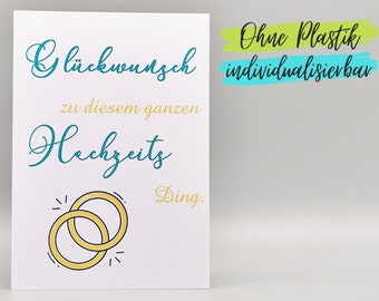 Lustige Karte zur Hochzeit Brautpaar