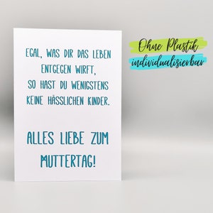 Lustige Karte Muttertag Vatertag Geburtstag Kinder