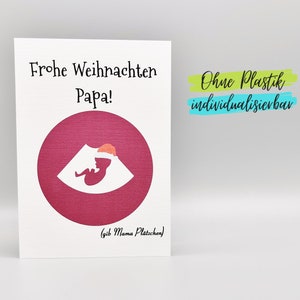 Karte Weihnachten werdender Vater Papa