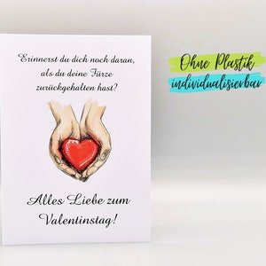 Lustige Karte Valentinstag Jahrestag Hochzeitstag Geburtstag Bild 1