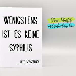 Lustige Karte Genesung