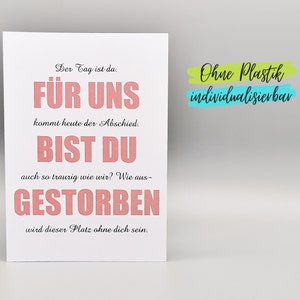 Karte zum Abschied Kollege Kollegin