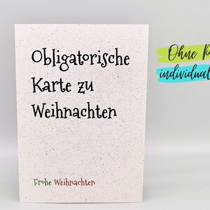 Obligatorische Karte zu Weihnachten