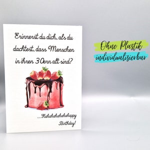 Lustige Karte Geburtstag 20er 30er 40er 50er