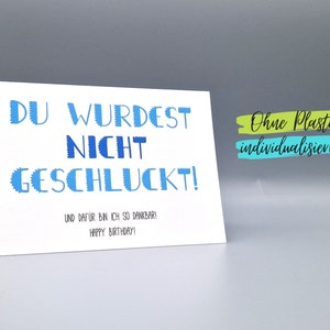 Lustige Karte Geburtstag