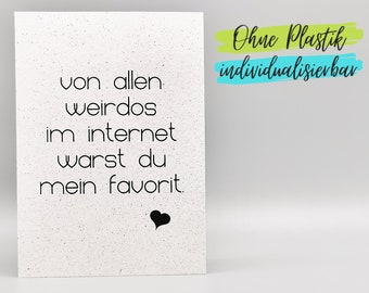 Lustige Karte Valentinstag Jahrestag Hochzeitstag Nerd Weirdo