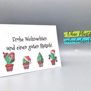 Lustige Karte Weihnachten Kaktus