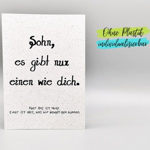 Lustige Karte zum Geburtstag Sohn Kind