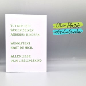 Lustige Karte Vatertag | Muttertag | Geburtstag | Mama | Papa | Oma | Opa