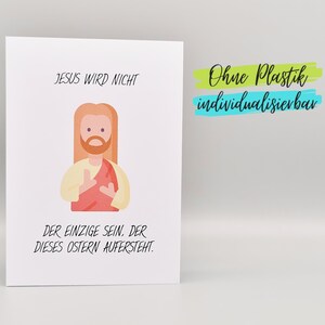 Lustige Karte Ostern Jesus Auferstehung
