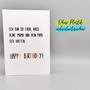 Lustige Karte zum Geburtstag