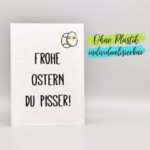 Lustige Karte Ostern