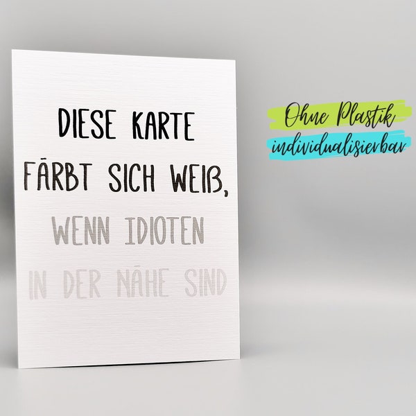 Lustiger Spruch Karte Poster Postkarte