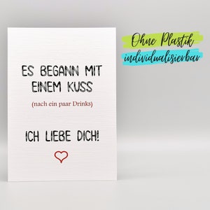 Lustige Karte Valentinstag Jahrestag Hochzeitstag Bild 1