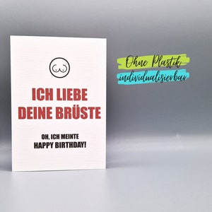 Lustige Karte Geburtstag Valentinstag Jahrestag Hochzeitstag Weihnachten Freundin Frau Verlobte