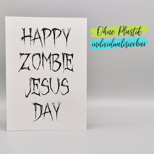 Karte Ostern Happy Zombie Jesus Day