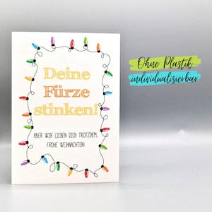 Lustige Karte Weihnachten
