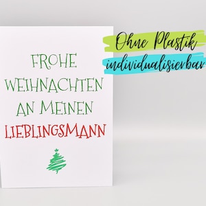 Weihnachtskarte Paare Ehemann Ehefrau Freundin Freund