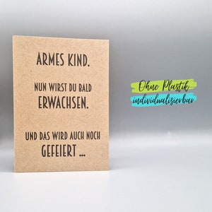 Lustige Karte Jugendweihe Jugendfeier Geburtstag