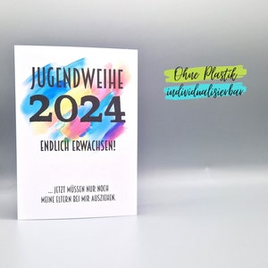 Lustige Karte Jugendweihe Jugendfeier