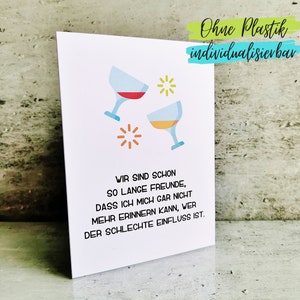 lustige Karte Freundschaft