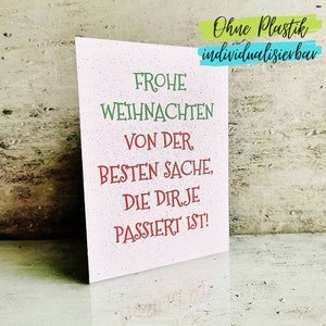 Lustige Karte zu Weihnachten