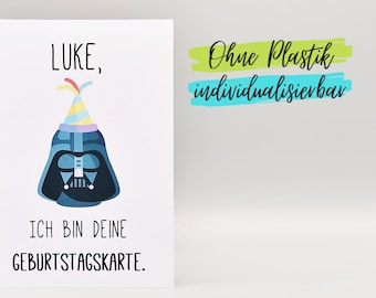 Lustige Karte zum Geburtstag Maske