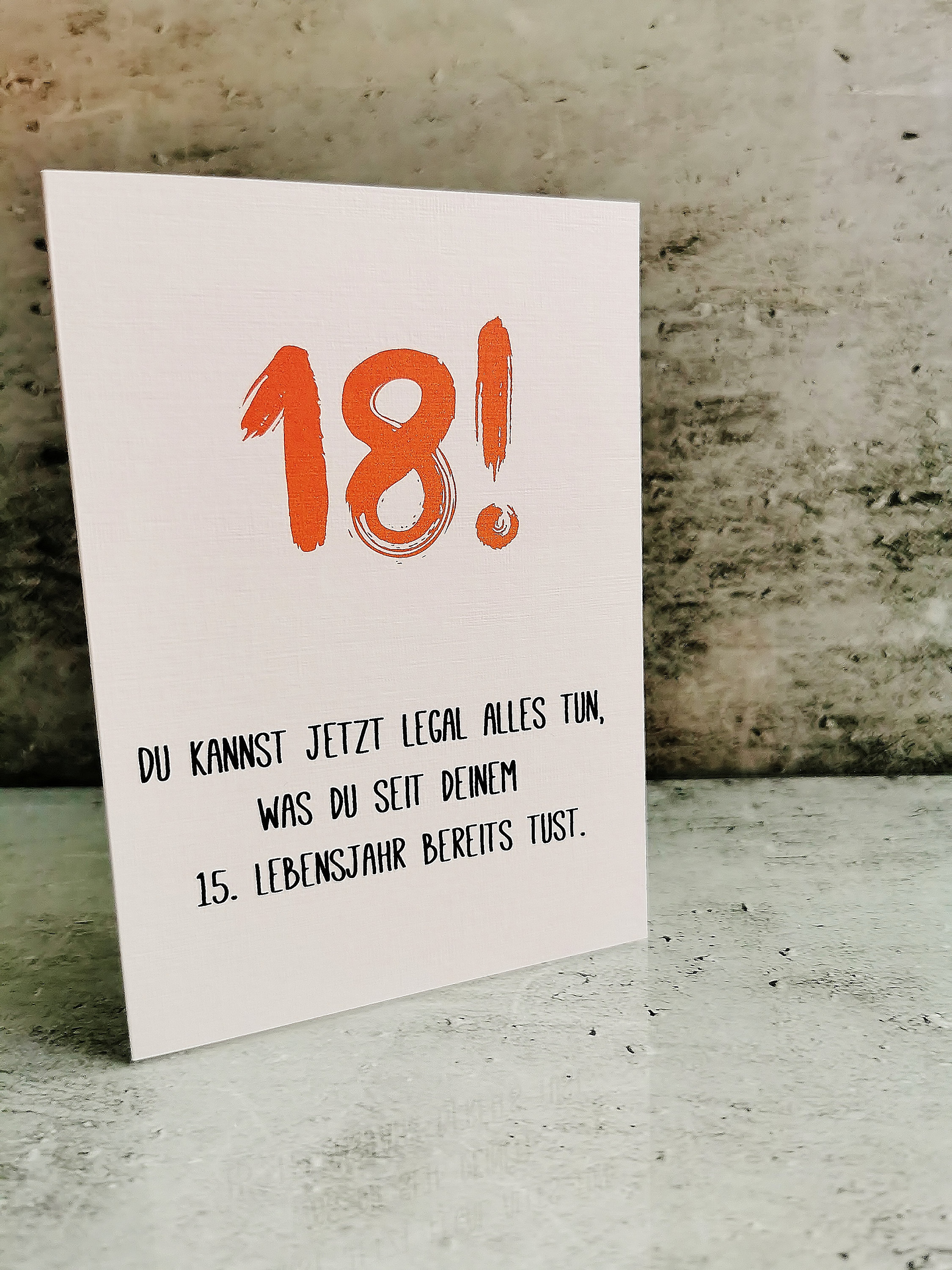 Lustige Karte zum 18. Geburtstag  Etsy