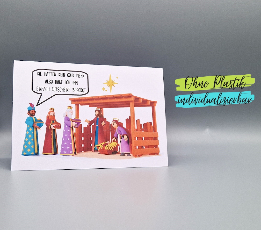 Weihnachtsgrüße Karte Engel Weihnachts-Postkarte Mit Maria, Josef, Jesus,  Hirten \u0026 Königen - Winterlicher Gruß Weihnachts Postkarte, image size:1080x952