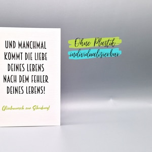 Karte Scheidung Trennung Mut machen