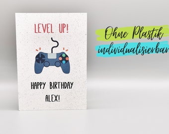 Karte für Zocker Zockerin Geburtstag Gaming Gamer