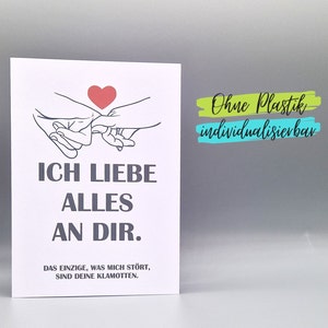 Lustige Karte Valentinstag Jahrestag Hochzeitstag Geburtstag Freund Freundin Verlobter Verlobte Ehemann Ehefrau