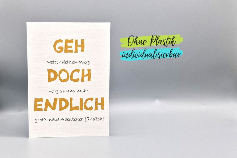 Lustige Karte Kollege Kollegin Verabschiedung Abschied - Etsy.de