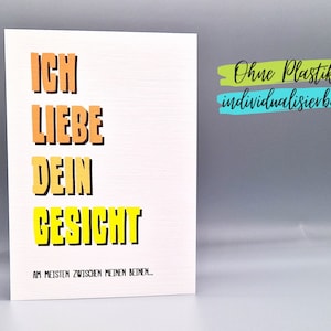 Lustige Karte Valentinstag Jahrestag Hochzeitstag Geburtstag Weihnachten Freund Freundin Verlobter Verlobte Ehemann Ehefrau