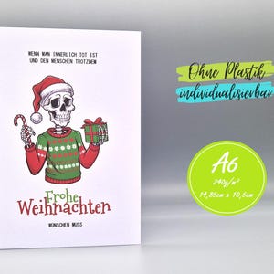 Lustige Karte Weihnachten Weihnachtsmuffel