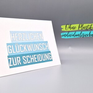 Lustige Karte Scheidung Trennung