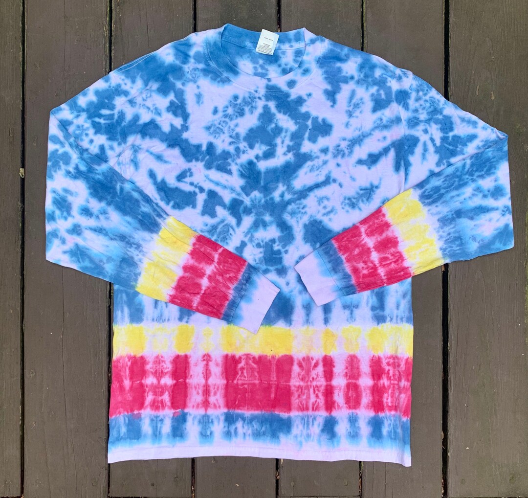 Tie-dye Long Sleeve Shirt, Size L - Etsy