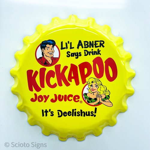 Enseigne métallique Kickapoo Joy Juice