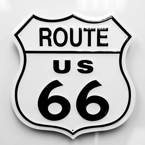 Route 66 Metal Embossed Sign