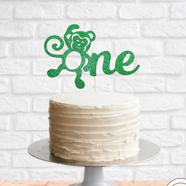 Monkey One Cake Topper Monkey Cake Topper First Birthday Cake Topper 1st Birthday Cake Topper Custom Cake Topper Birthday Cake Topper