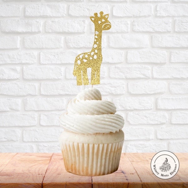 Giraffe Cupcake Toppers, Animal Cupcake Topper, Safari Cupcake Topper, Jungle Animal Topper, Birthday Topper, Zoo Topper, Circus Topper