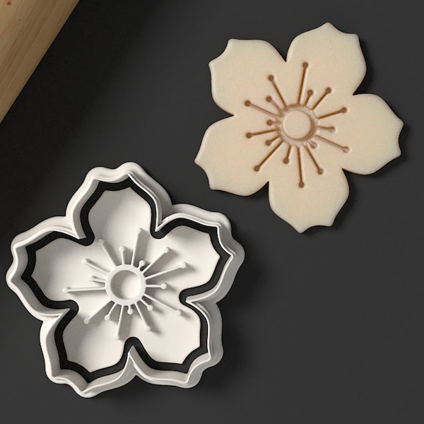 Cherry Blossom Flower Cookie Cutter - Fondant Cutter - Japan Japanese Sakura Blossoms 桜 櫻 さくら 花  - Lavender Cutters