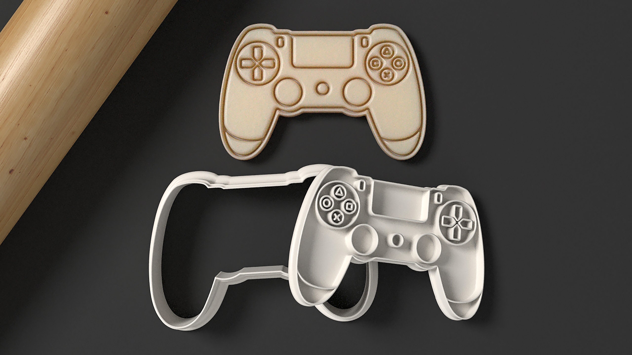 Game Controller Cookie Cutter and Stamp Set 1 Etsy