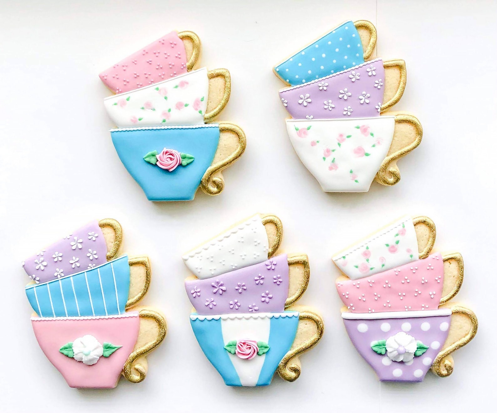 Stacked Teacups Cookie Cutter Cookie Cutter Fondant Cutter Etsy