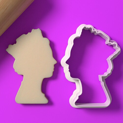 Queen Cookie Cutter Queen Elizabeth II Fondant Cutter 3D Etsy