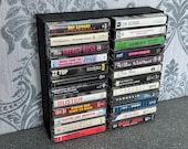 Cassette Tape Storage Rack (holds 24) - Modular & Wall Mountable - For Music, Computer, Commodore, Spectrum, CPC Home Computer Storage