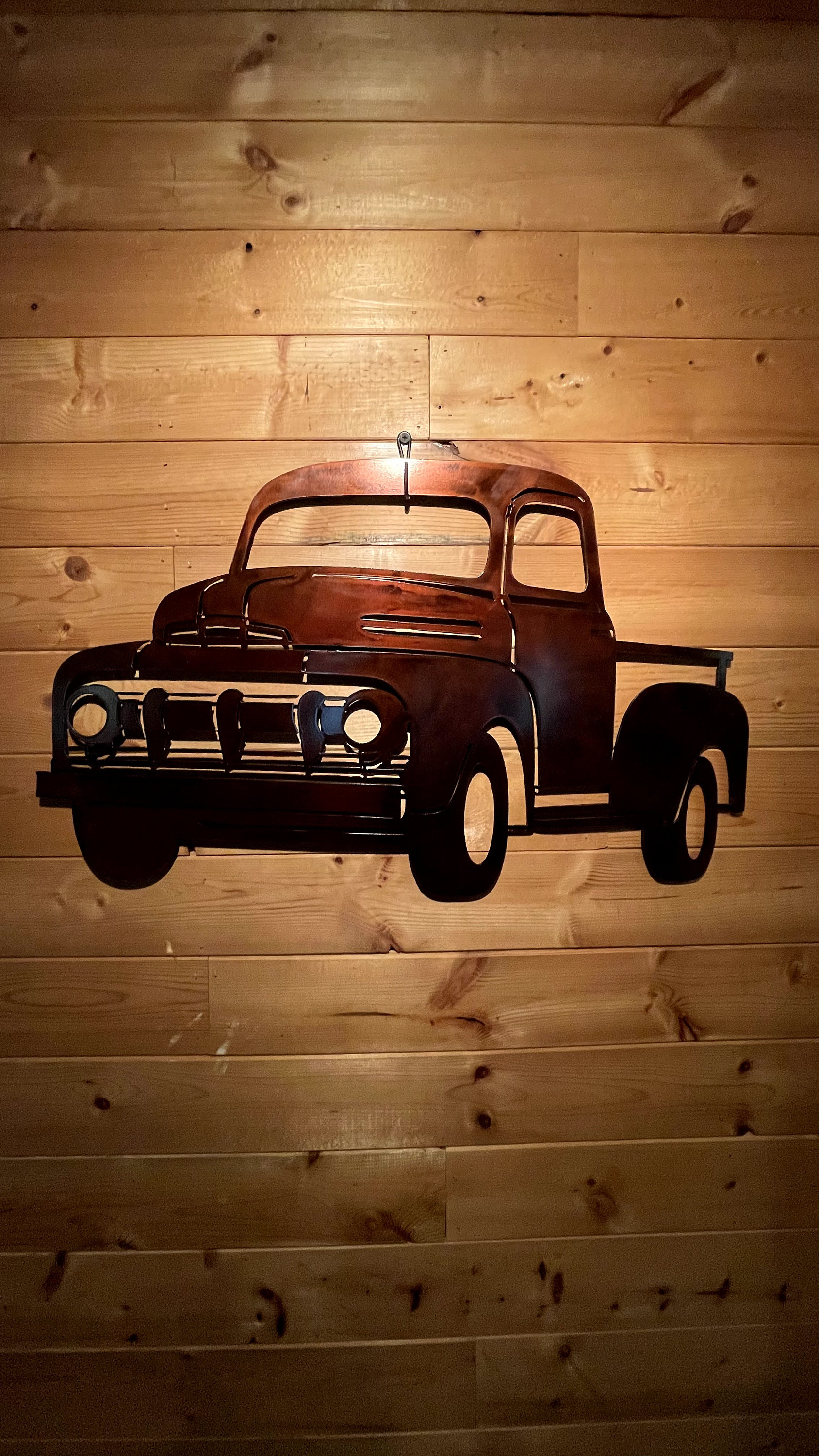 Rustic Pickup Truck Metal Art Wall Hanging Etsy