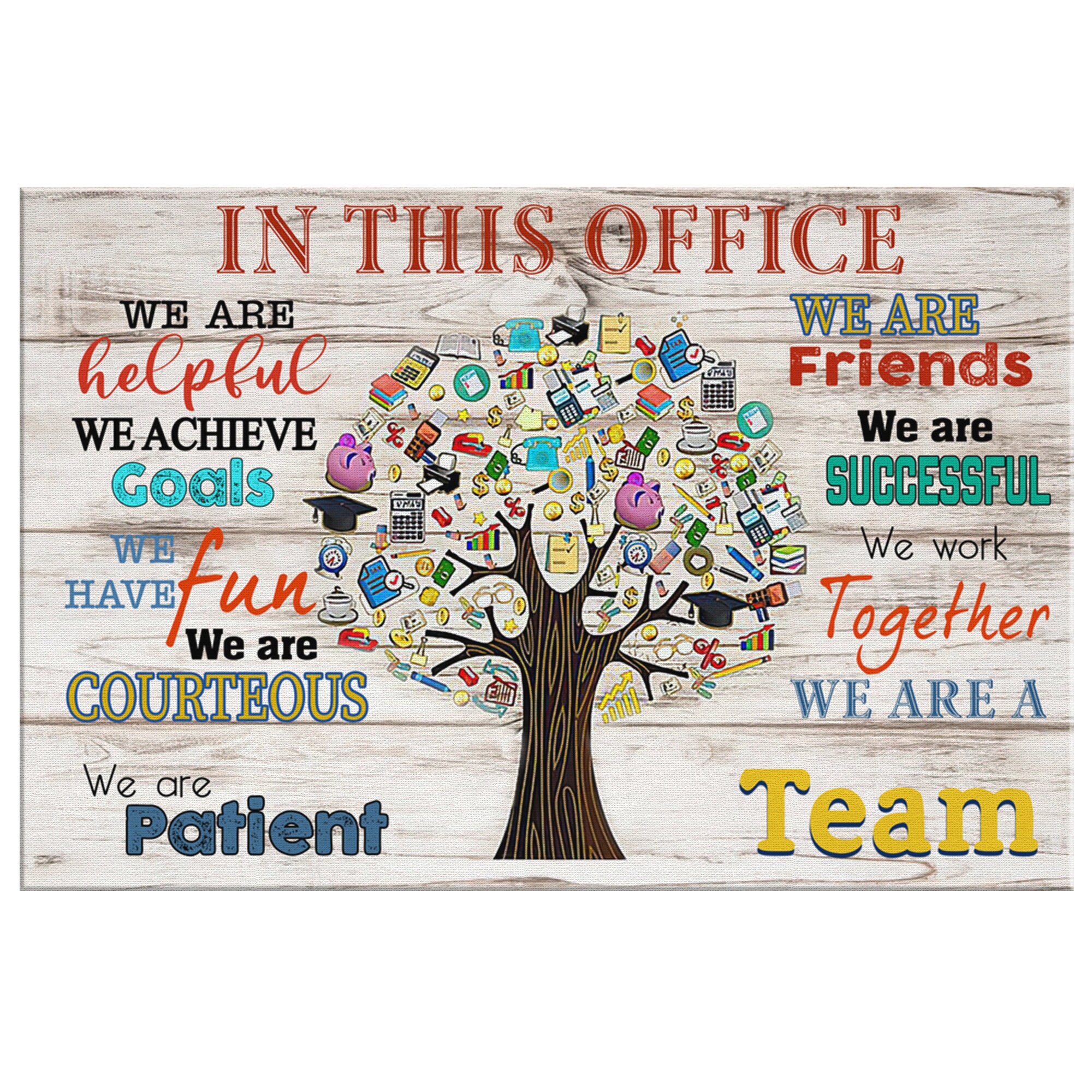 In THIS OFFICE ACCOUNTING Canvas Poster Photo Print Wall Art Etsy