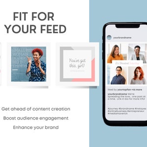 Small Business Branding Instagram Templates PDF Download/ How to Brand Your Business/ Instagram Style/ Facebook Post Marketing Set image 3